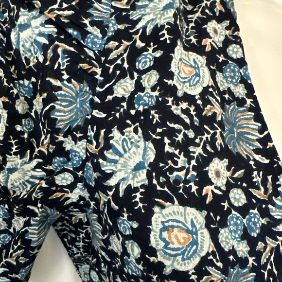 NWT St Roche Pearl Dress in Navy Wrap Around Midi Puff Sleeve Floral Size 4 - Picture 5 of 16